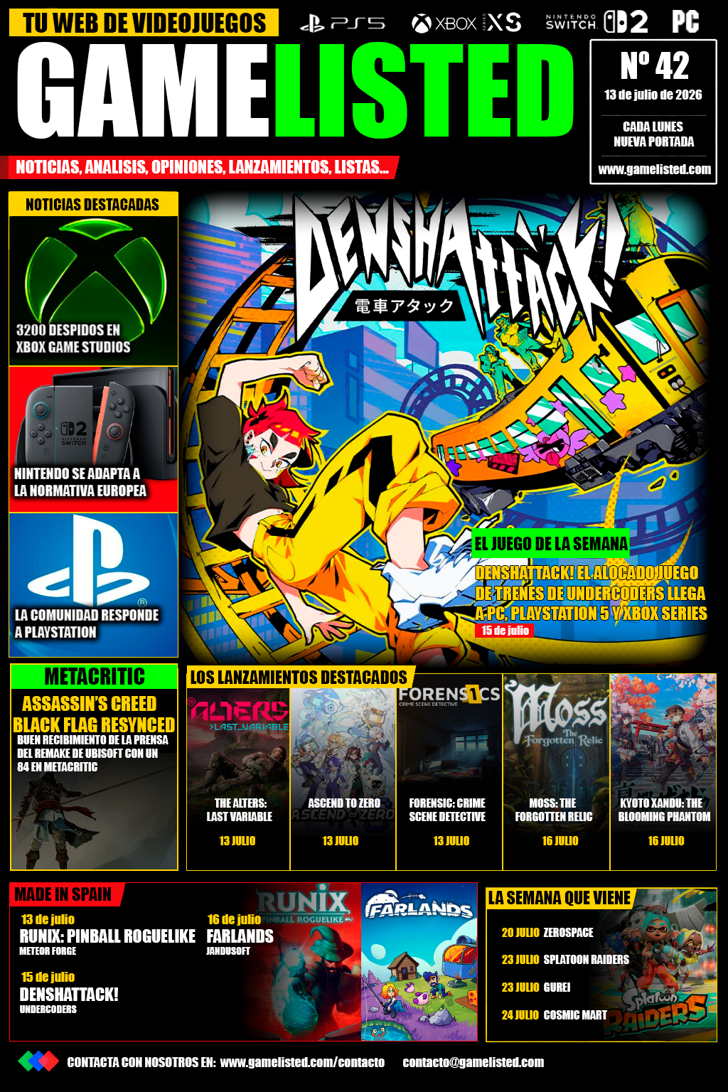 Denshattack! protagonista de una semana marcada por las malas noticias en Xbox.