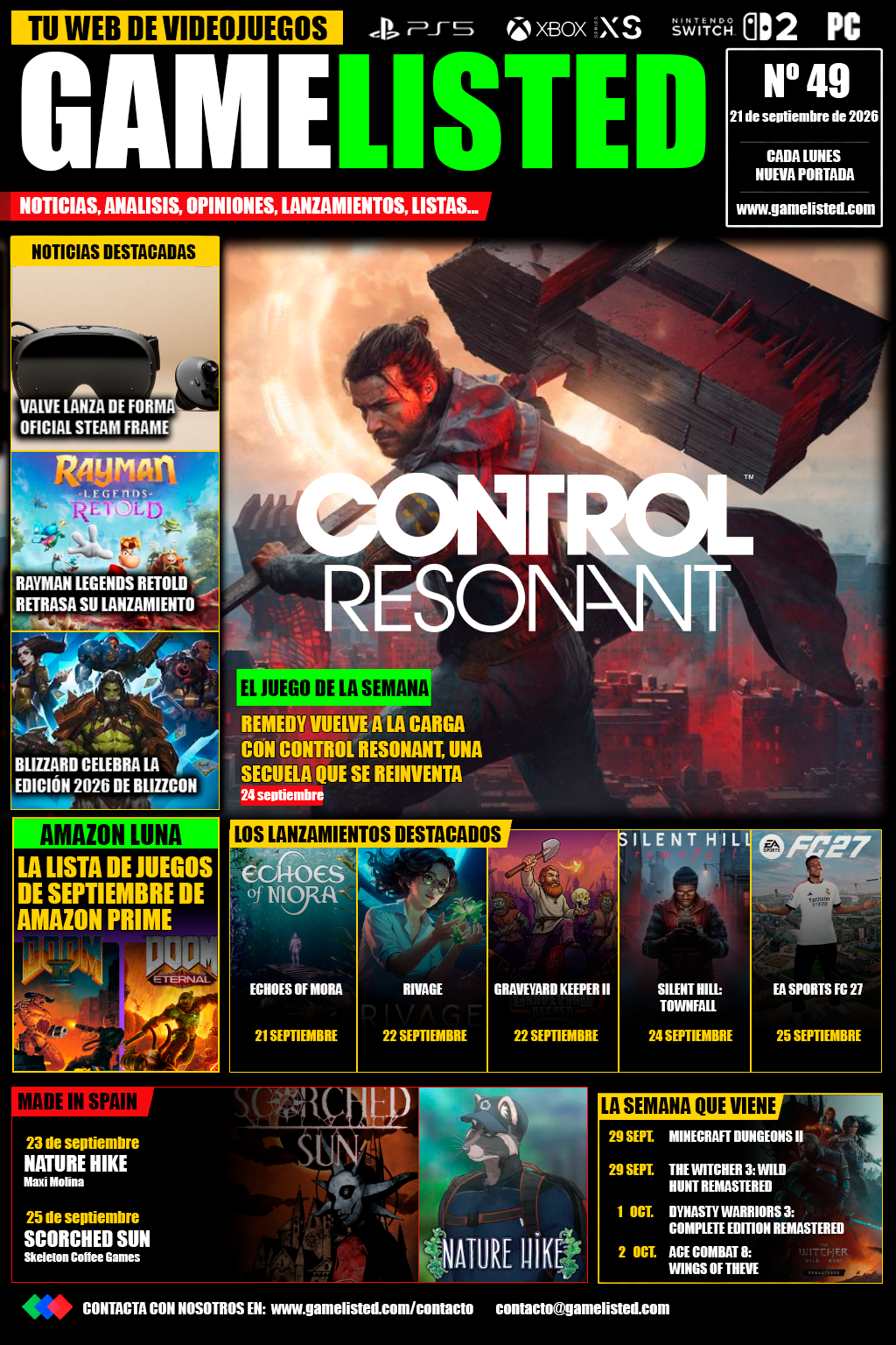 Control Resonant, Steam Frame y una BlizzCon cargada de novedades.