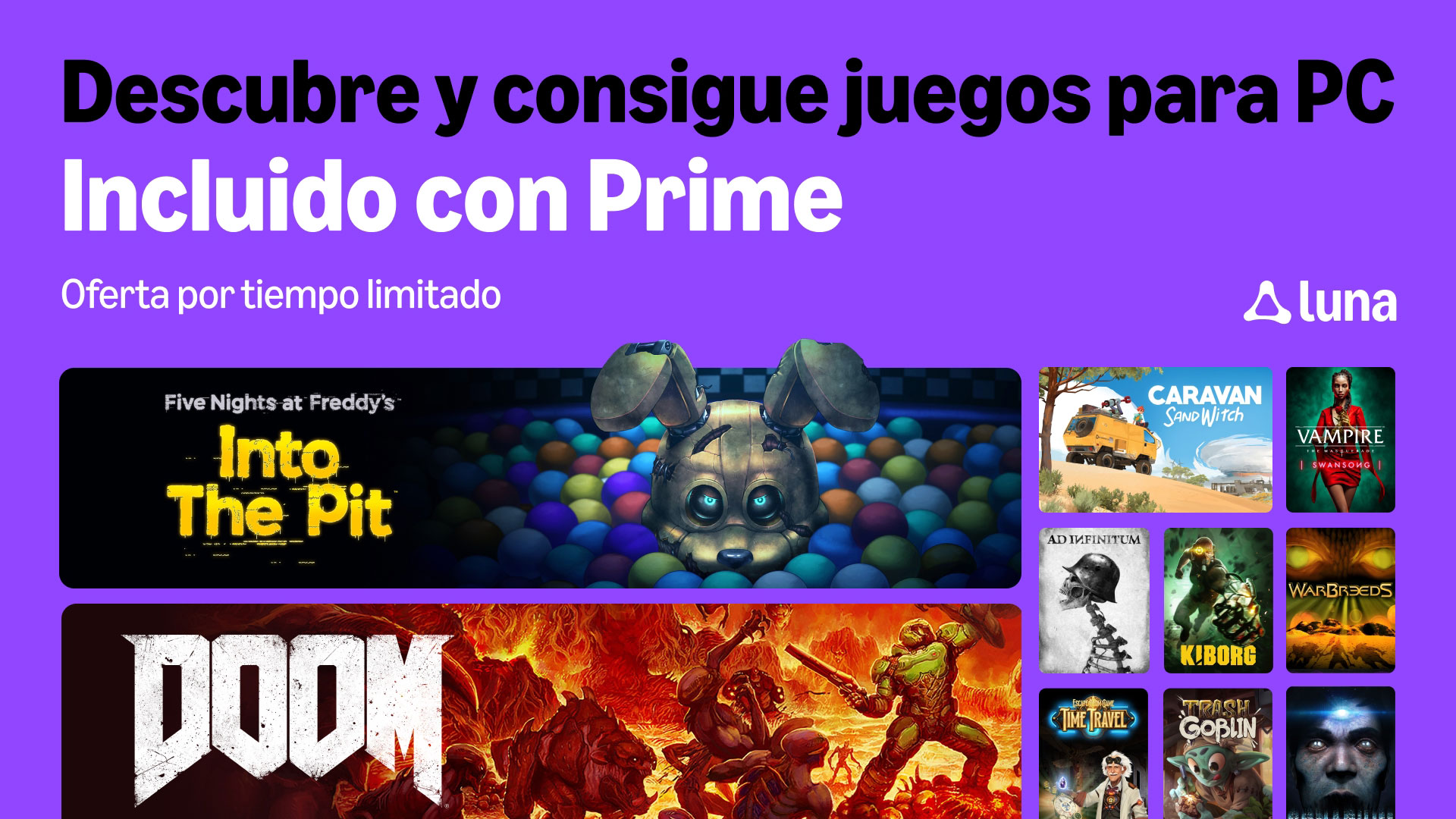 Los 10 juegos canjeables en octubre con Amazon Prime.
