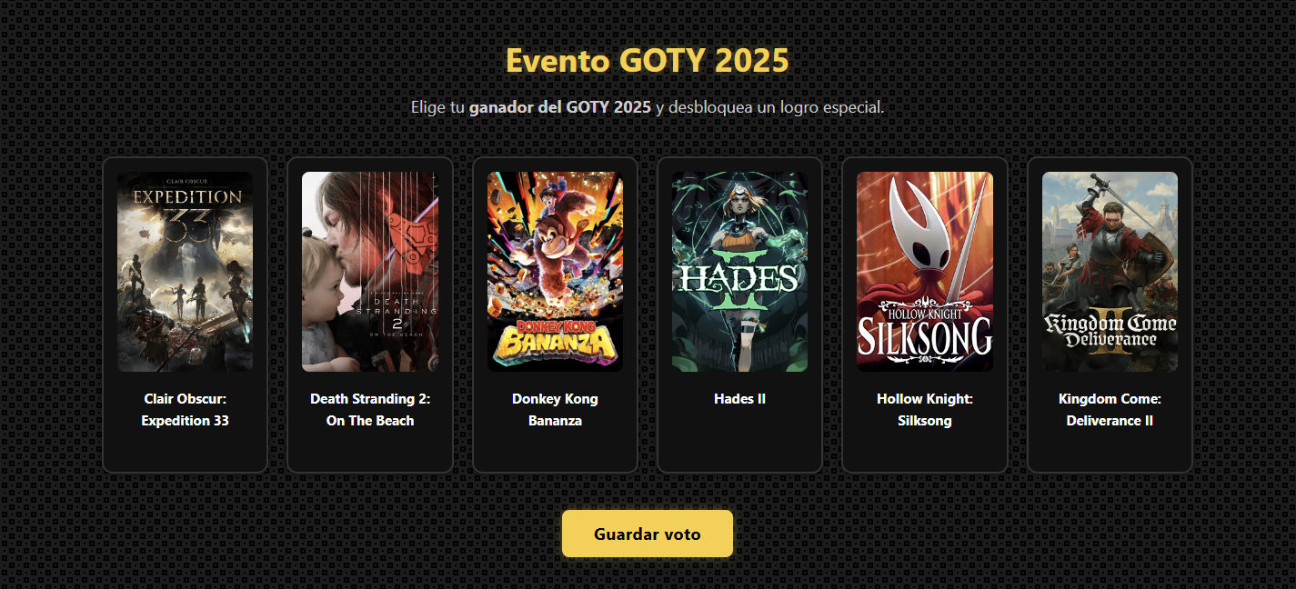 Evento Juego del Año 2025