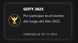 Logro Juego del Año 2025