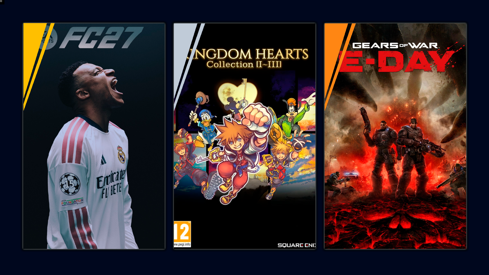 EA Sports FC 27 mantiene el liderato mientras Kingdom Hearts y Gears of War entran en el top 3.
